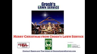 Merry Christmas Grosh's Lawn Service Landscape