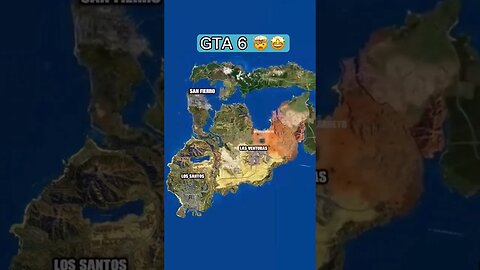 GTA6 MAP Out 🤑💥💢 #viral #gta6 #gaming #trendingshorts