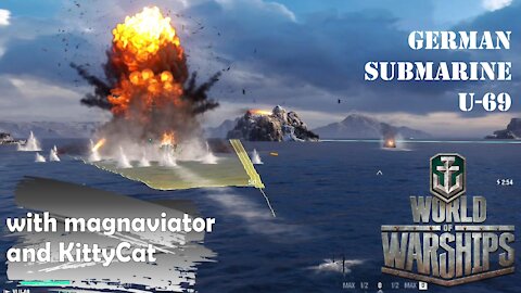 World of Warships - New!! Submarines!!! - German Submarine U-69