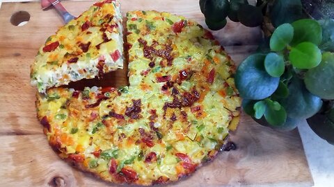 RÖSTI MAISON - Swiss potato cake with vegetables - potato patties recipe | Cook Food in Home