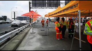 SOUTH AFRICA - Johannesburg - Reopening of the M2 Motorway (Video) (R8f)