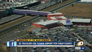 San Diego travelers use Tijuana airport for cheaper flights