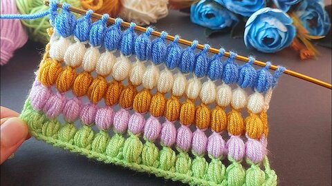 💥How to crochet most popular puff stitch