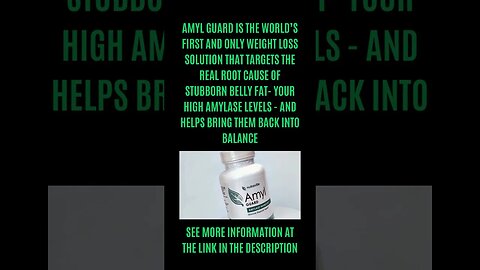 HOW TO LOSE WEIGHT WITH A SUPPLEMENT! AmylGuard Supplement