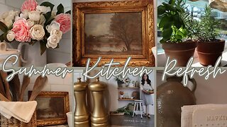 Summer Kitchen Decorating Ideas | European Farmhouse Decor | Early Summer Decor