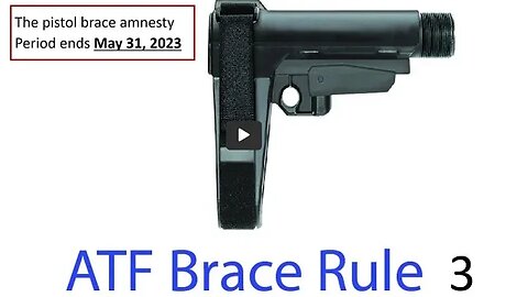 Pistol Brace rule Takes Effect May 31 2023 !!! Last Minute options!