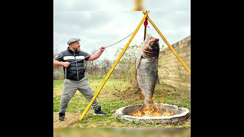A Huge Fish Baked Whole In A Tandoor! A Giant Recipe With Exquisite Taste