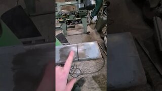 How to square off box section that has a rounded edge #shorts #dgretrocustoms #fabrication #metalfab