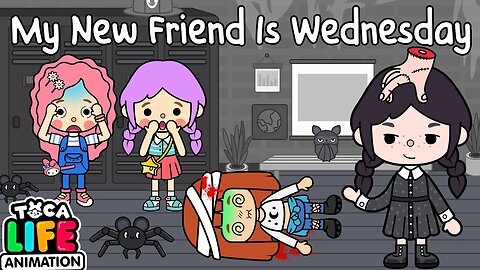 My New Friend Is Wednesday Addams 💔 Toca Love Story 🌏 Toca Boca Life World | Toca Animation