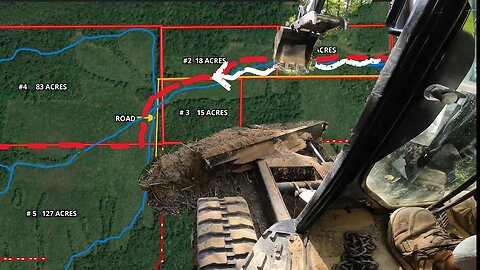 Clearing 1/2 mile new access road throught the woods Project 291 update