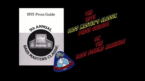 1975 Bass Master's Classic Press Guide!!!!