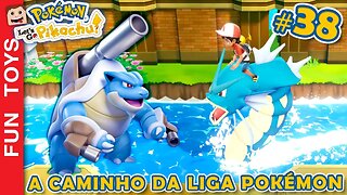 Pokémon: Let's Go #38 ⚡️ Usei a MEGA EVOLUÇÃO do Blastoise no caminho para a Liga Pokémon!