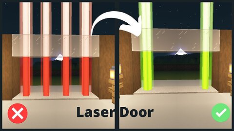 Working Lazer Door In Minecraft || How To Build Laser Door In Minecraft