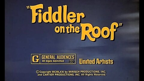 FIDDLER ON THE ROOF (1971) Trailer [#fiddlerontheroof #fiddlerontherooftrailer]