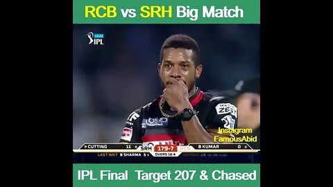 RCB vs SRH Big Match #shorts #thealgrow #IPL