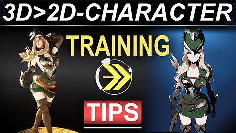 3D to 2D Character AI Dataset Background Training (Tips!)