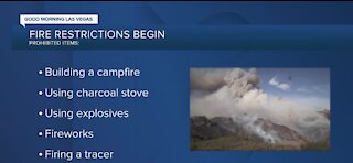 Fire restrictions start May 24 in Southern Nevada