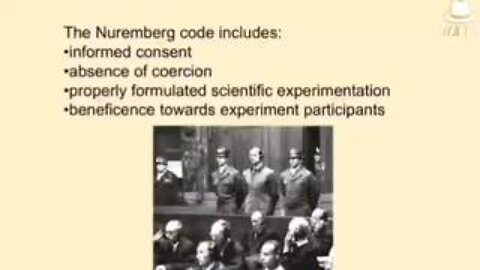Dr. John Bergman explains the 10 codes that make up the Nuremberg Code