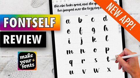 How I created my own font on iPad: Fontself Review & Tutorial ✨