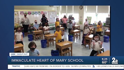 Immaculate Heart of Mary School in Towson says Good Morning Maryland!