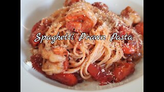 Prawn Spaghetti Pasta | Shirmp Spaghetti Recipe | 10 Minutes meal