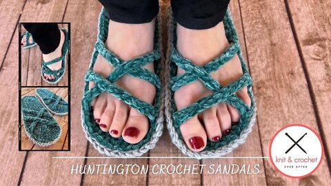 Huntington Sandals Crochet Pattern Reveal
