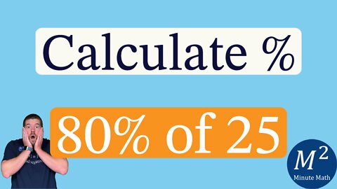 A Cool Percent Trick | Calculate 80% of 25 in Your Head | Minute Math Tricks - Part 94 #shorts