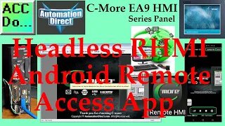 C-More EA9 HMI Series Headless Android Remote Access App