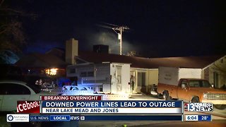 Downed power lines lead to outage