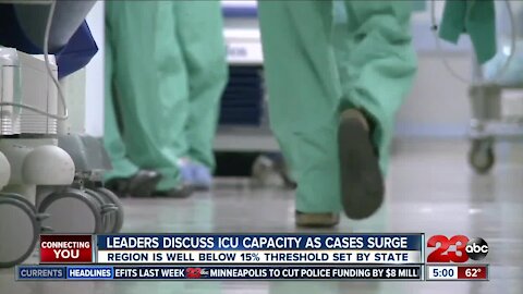 Local leaders discuss ICU capacity as virus cases surge