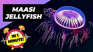 Halitrephes Maasi Jellyfish - In 1 Minute! 🎆 Deep-Sea Fireworks! | 1 Minute Animals