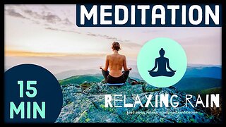 15 min Deep meditative relaxation - raindrops on metal