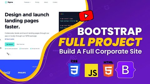 Bootstrap 5 Corporate Full Build: Build VCard Component (Part 14)