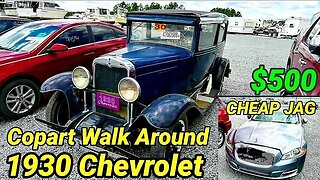 1930 Chevrolet, Cheap Jag, Copart Walk Around