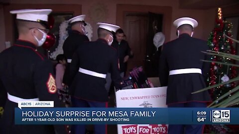 Holiday surprise for Mesa family