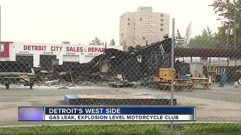 Explosion destroys Detroit motorcycle club building