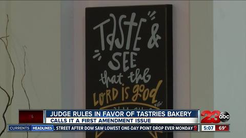 Judge rules in favor of Tastries Bakery