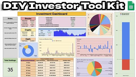 DIY Investor Tool Kit 5.0!! (The Best Dividend Portfolio Tracker in Google Sheets!)