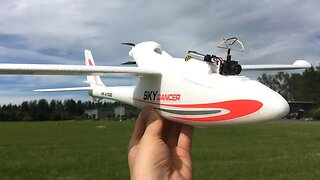 XK A700 Sky Dancer 750mm RC Glider FPV Flight & AKK A1 FPV Camera System Review
