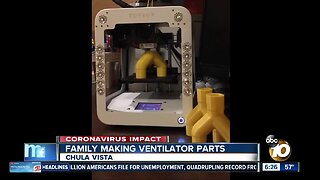 Chula Vista family making ventilator parts