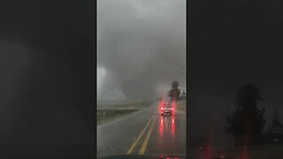 Intense Wedge tornado North of Wellman, IA at 04:35