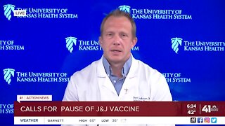 Calls for pause of J&J vaccine