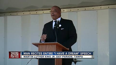 Man recites entire 'I Have A Dream' speech