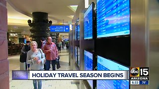 Holiday travel season begins this weekend