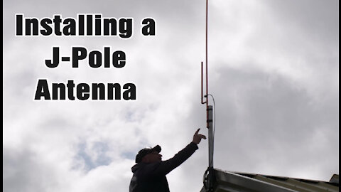 Installing a J-Pole Antenna on Roof (Wapp Howdy)