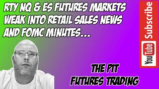 RTY ES NQ Futures Markets Weak Into News Premarket Trade Plan The Pit Futures Trading