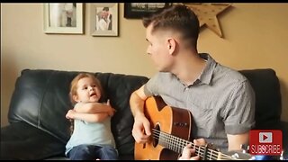 Precious Little Girl Singing With Her Daddy - HaloRock