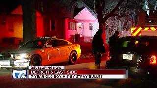 7-year-old boy shot in the neck on Detroit's east side
