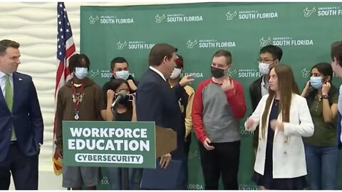 DeSantis To USF Students: Take Off Those Masks