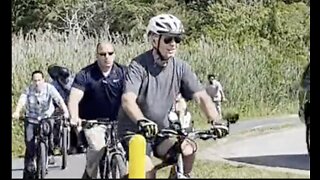 Biden Falls Off Bike During Ride in Delaware